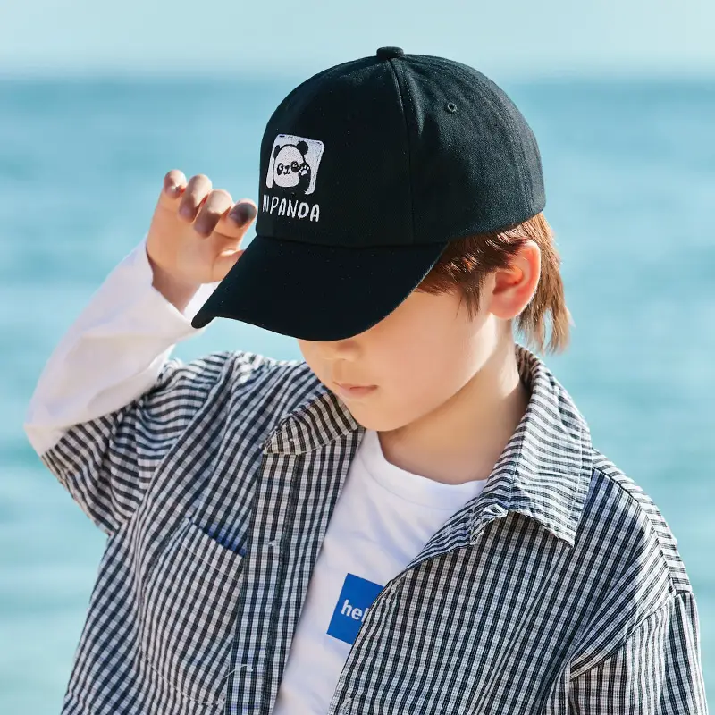 Kids Korean Design Sunhat Cap with Long Brim
