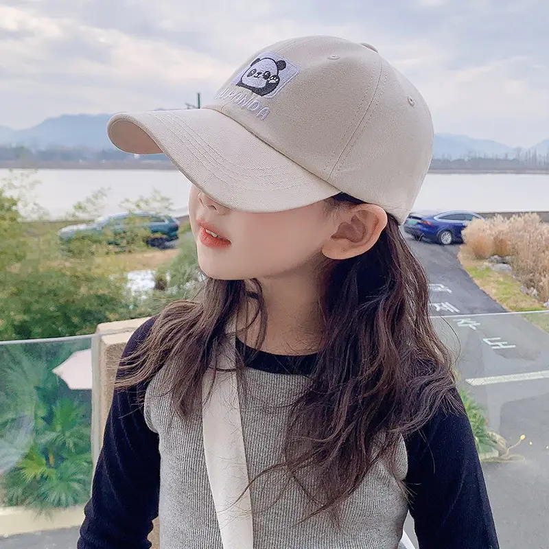 Kids Korean Design Sunhat Cap with Long Brim