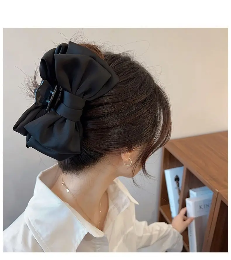 Black Double-Sided Hair Clip Large High-Quality — feature 1