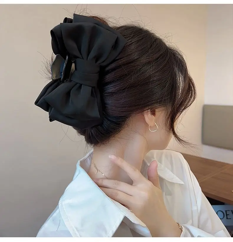 Black Double-Sided Hair Clip Large High-Quality — feature 4