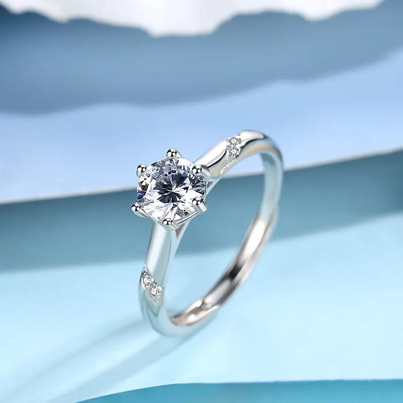 925 Silver Diamond Ring for Women Wedding Proposal - Image 15