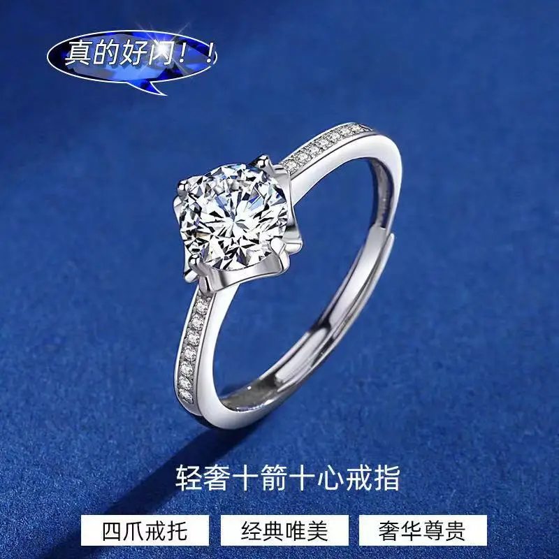 925 Silver Diamond Ring for Women Wedding Proposal - Image 11