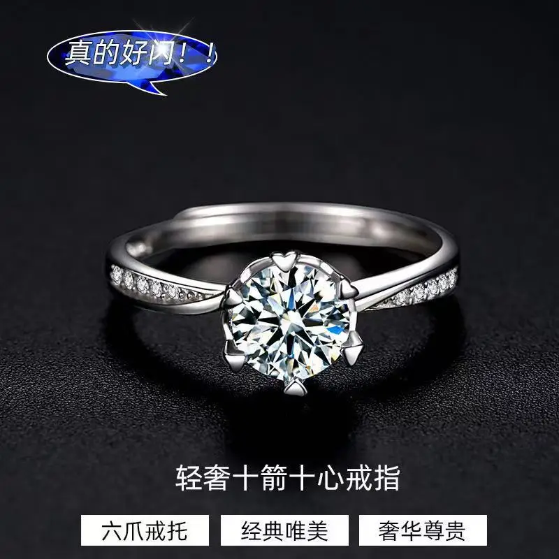925 Silver Diamond Ring for Women Wedding Proposal - Image 12