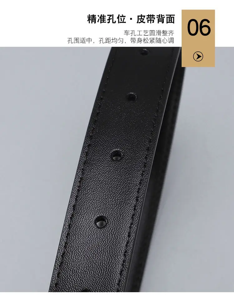 Women's Real Cowhide Belt with Metal Buckle - Brown, Beige, Black β feature 8