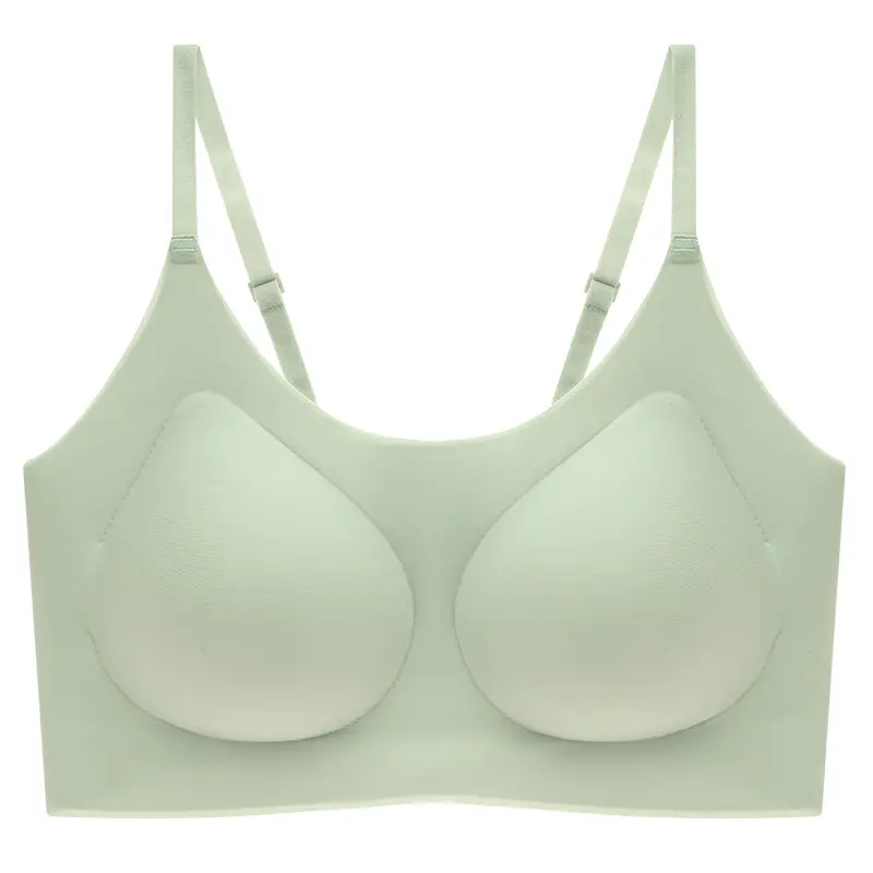 Yunduo No Size Seamless Underwear Women's Small Breast Gathering Beautiful Back Bra No Wires Sleeping Vest Style Sports Bra - Image 4