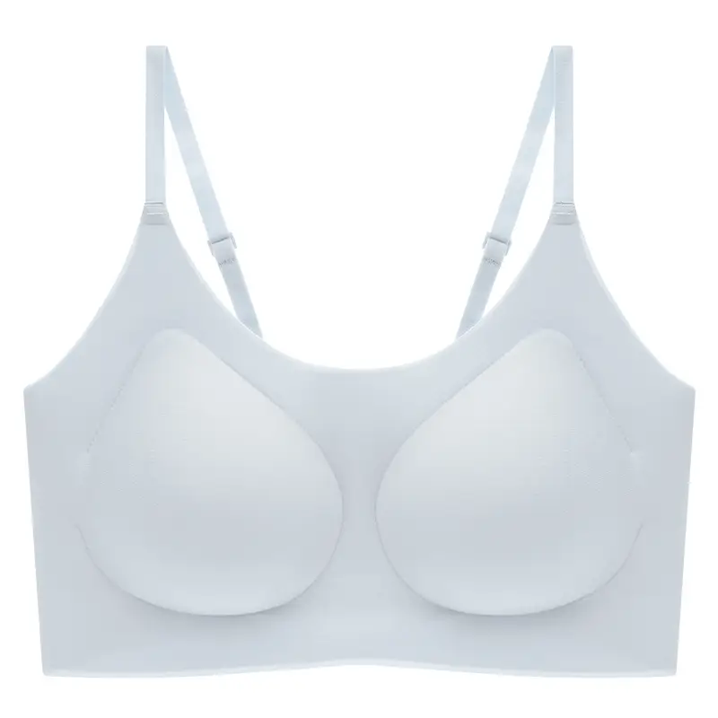 Yunduo No Size Seamless Underwear Women's Small Breast Gathering Beautiful Back Bra No Wires Sleeping Vest Style Sports Bra - Image 5