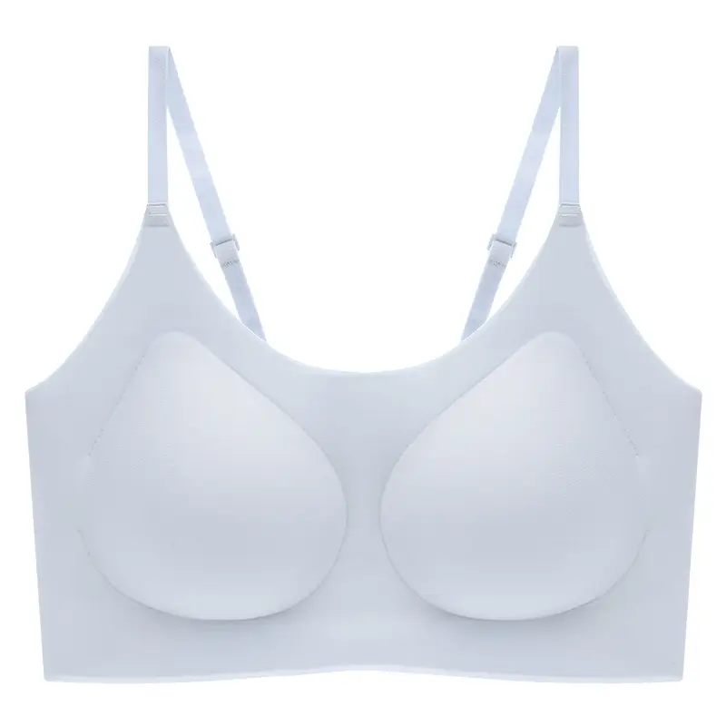 Yunduo No Size Seamless Underwear Women's Small Breast Gathering Beautiful Back Bra No Wires Sleeping Vest Style Sports Bra - Image 6