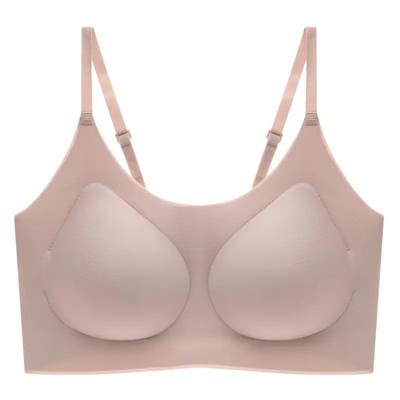 Yunduo No Size Seamless Underwear Women's Small Breast Gathering Beautiful Back Bra No Wires Sleeping Vest Style Sports Bra - Image 7