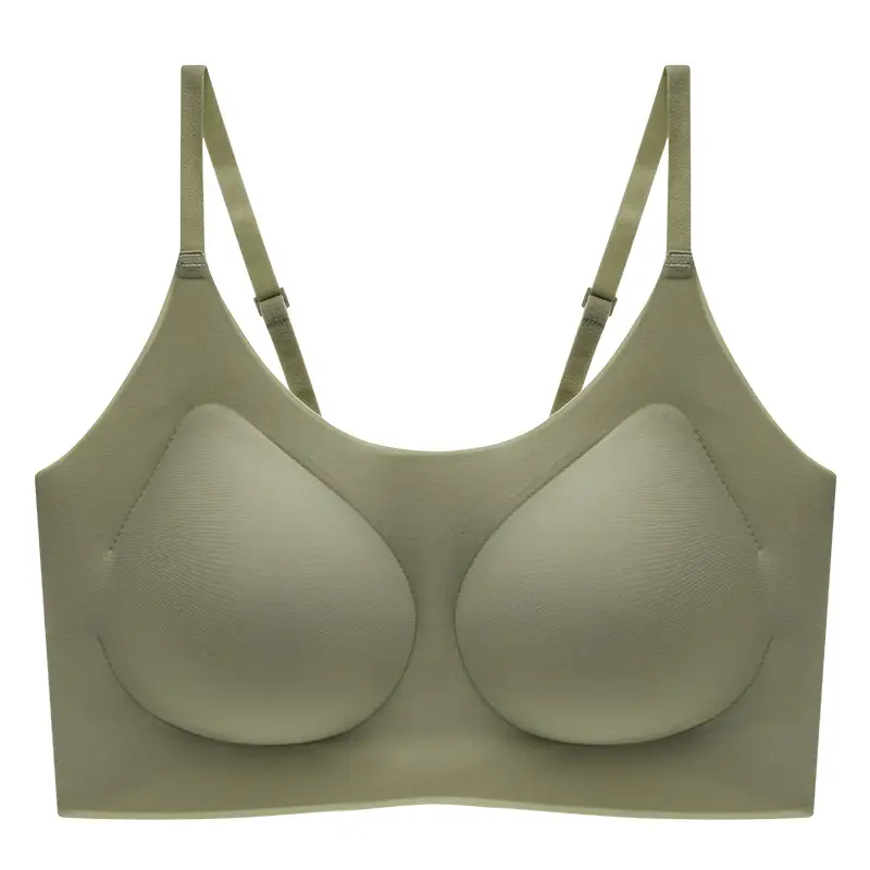 Yunduo No Size Seamless Underwear Women's Small Breast Gathering Beautiful Back Bra No Wires Sleeping Vest Style Sports Bra - Image 8