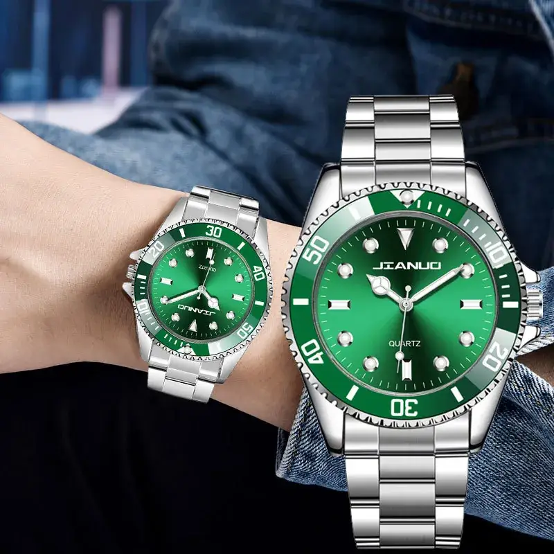 Men's Green Ghost Watch with Crystal Band - Image 6
