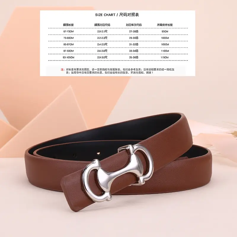 Women's Navy Blue Anchor Buckle Belt with Smooth Cowhide Leather - Image 2