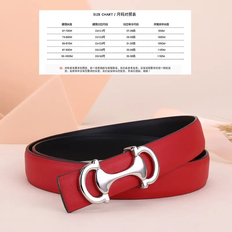 Women's Navy Blue Anchor Buckle Belt with Smooth Cowhide Leather - Image 3
