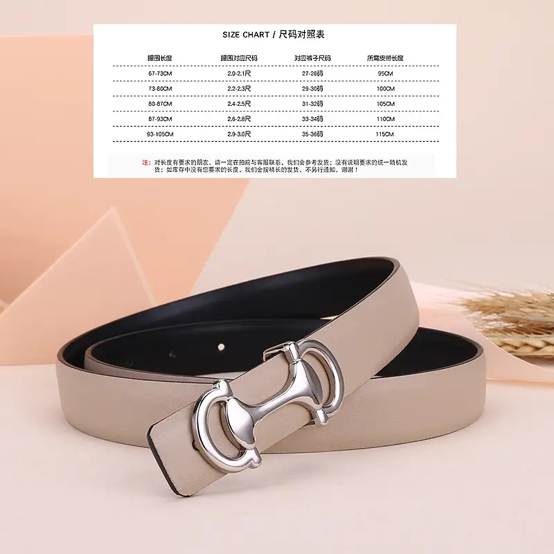 Women's Navy Blue Anchor Buckle Belt with Smooth Cowhide Leather - Image 5