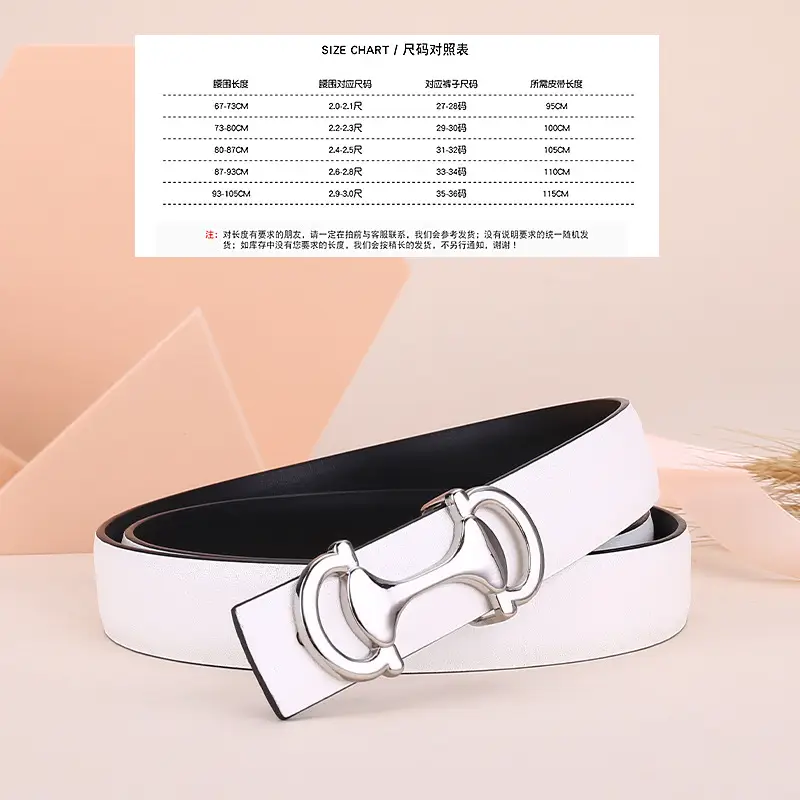 Women's Navy Blue Anchor Buckle Belt with Smooth Cowhide Leather - Image 6