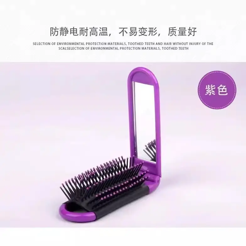 Folding Hair Brush for Women Kids Portable Comb