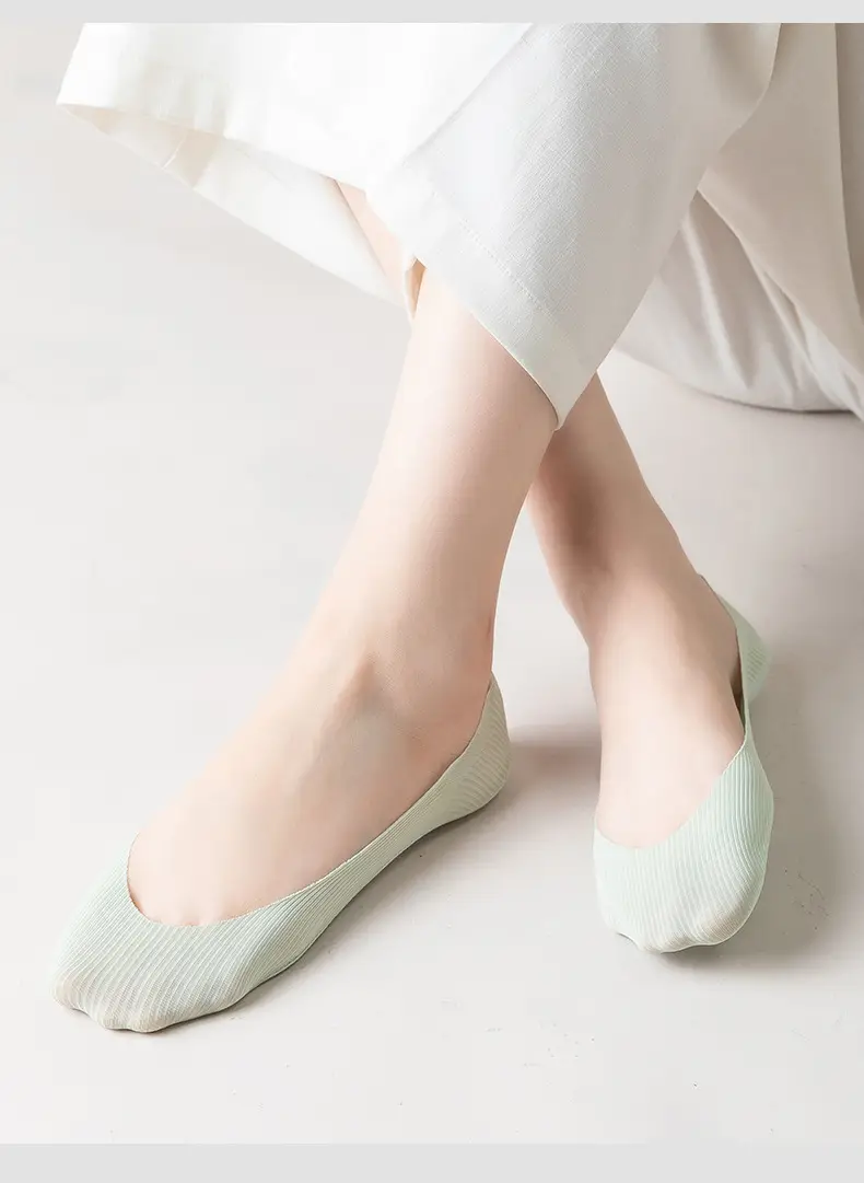 Women's Boat Socks for Spring and Summer, Thin Ice Silk Socks, Low-Cut Invisible Socks, Can Be Cut to Any Length, Non-Slip, No Heel Slippage, Summer Style — feature 19