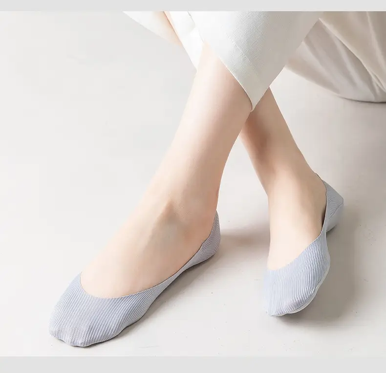 Women's Boat Socks for Spring and Summer, Thin Ice Silk Socks, Low-Cut Invisible Socks, Can Be Cut to Any Length, Non-Slip, No Heel Slippage, Summer Style — feature 21