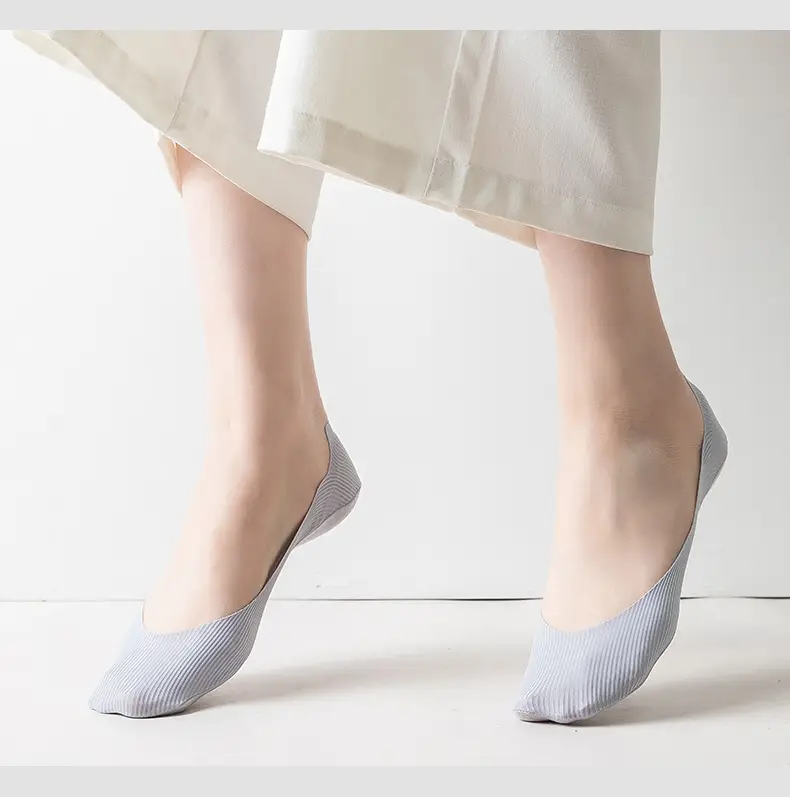 Women's Boat Socks for Spring and Summer, Thin Ice Silk Socks, Low-Cut Invisible Socks, Can Be Cut to Any Length, Non-Slip, No Heel Slippage, Summer Style — feature 22