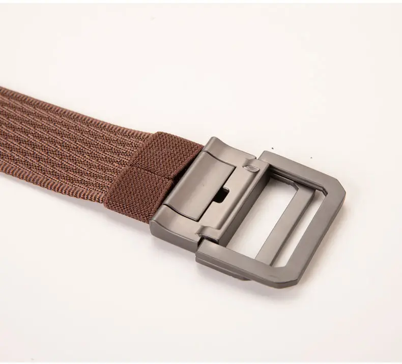 Men's Brown Canvas Double Loop Belt 12" β feature 11