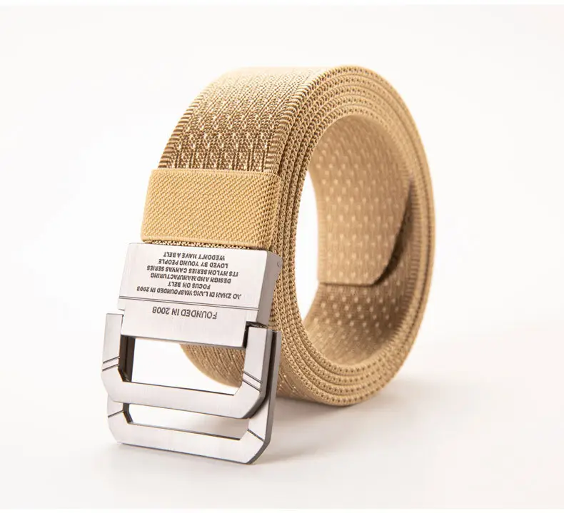 Men's Brown Canvas Double Loop Belt 12" β feature 12