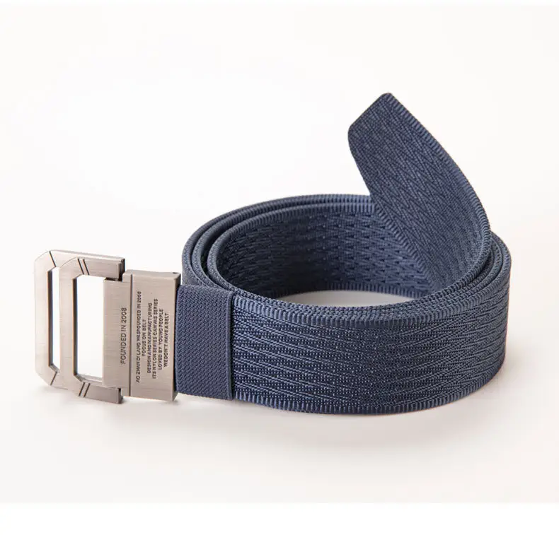 Men's Brown Canvas Double Loop Belt 12" β feature 17