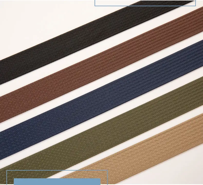 Men's Brown Canvas Double Loop Belt 12" β feature 6