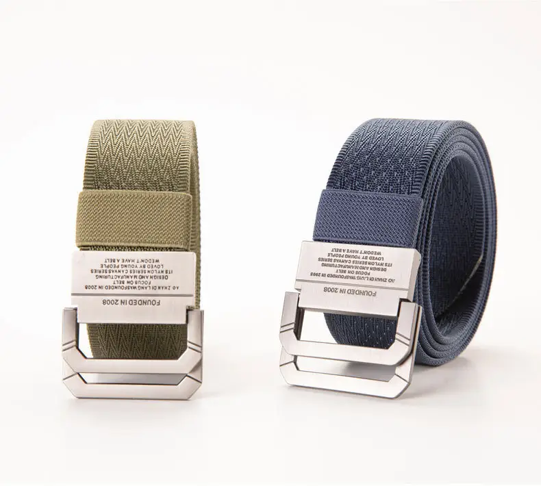 Men's Brown Canvas Double Loop Belt 12" β feature 9