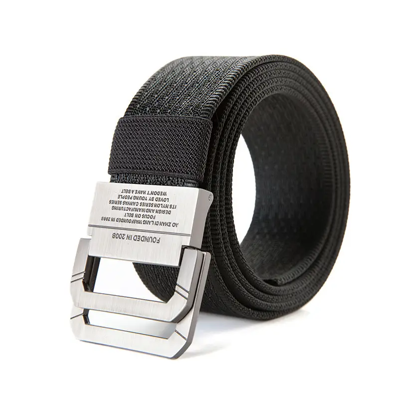 Men's Brown Canvas Double Loop Belt 12"