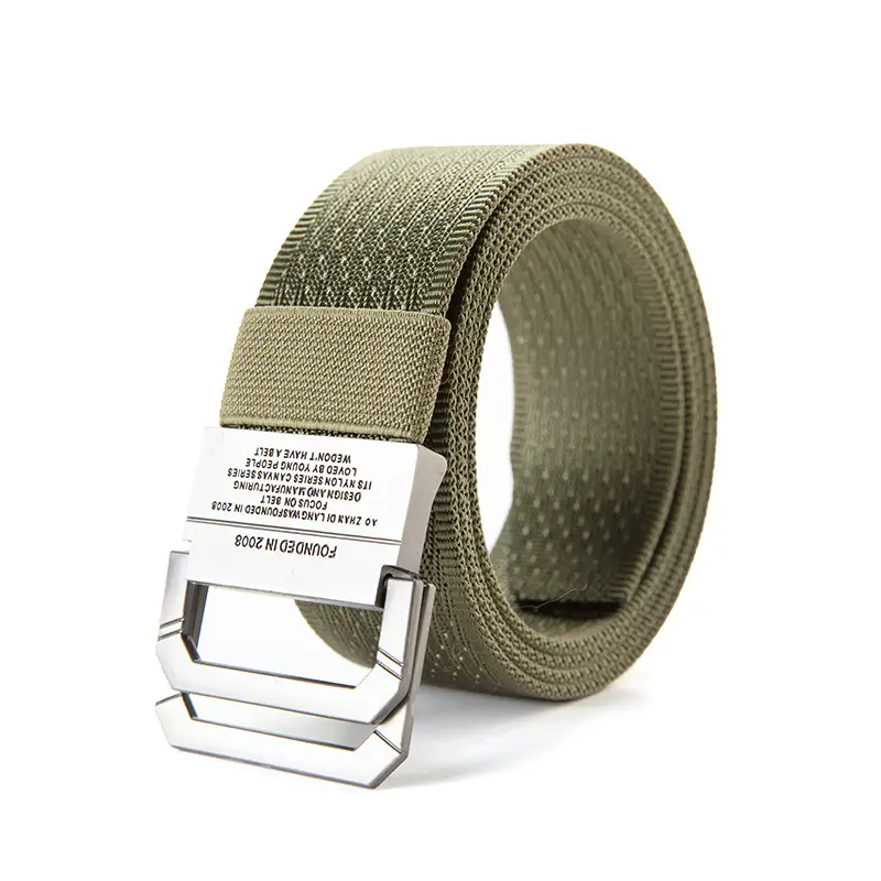 Men's Brown Canvas Double Loop Belt 12" - Image 3
