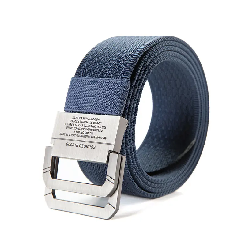 Men's Brown Canvas Double Loop Belt 12" - Image 5