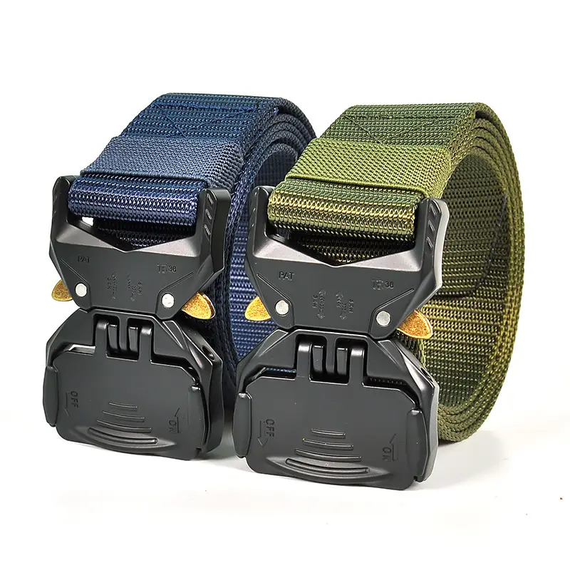New Men's Tactical Buckle Nylon Belt Quick Release All Match - Image 11