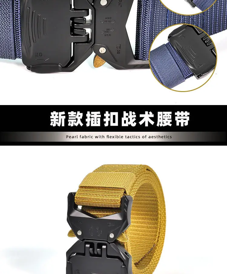 New Men's Tactical Buckle Nylon Belt Quick Release All Match β feature 3