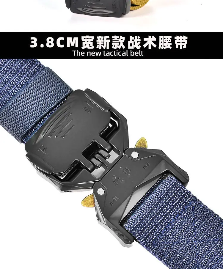 New Men's Tactical Buckle Nylon Belt Quick Release All Match β feature 4