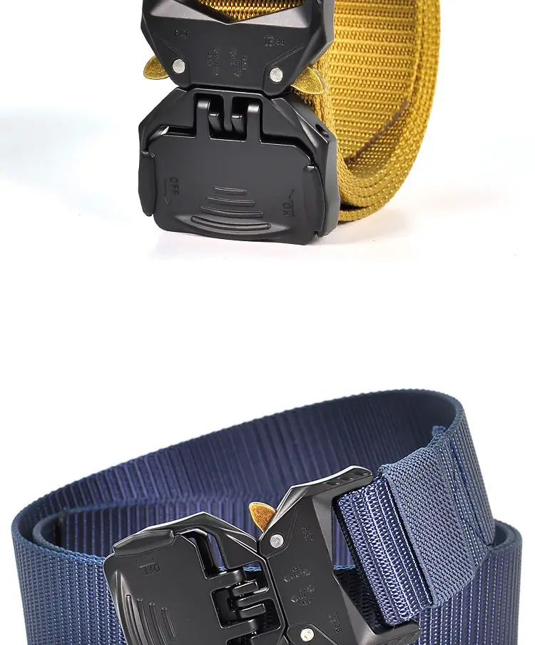 New Men's Tactical Buckle Nylon Belt Quick Release All Match β feature 9