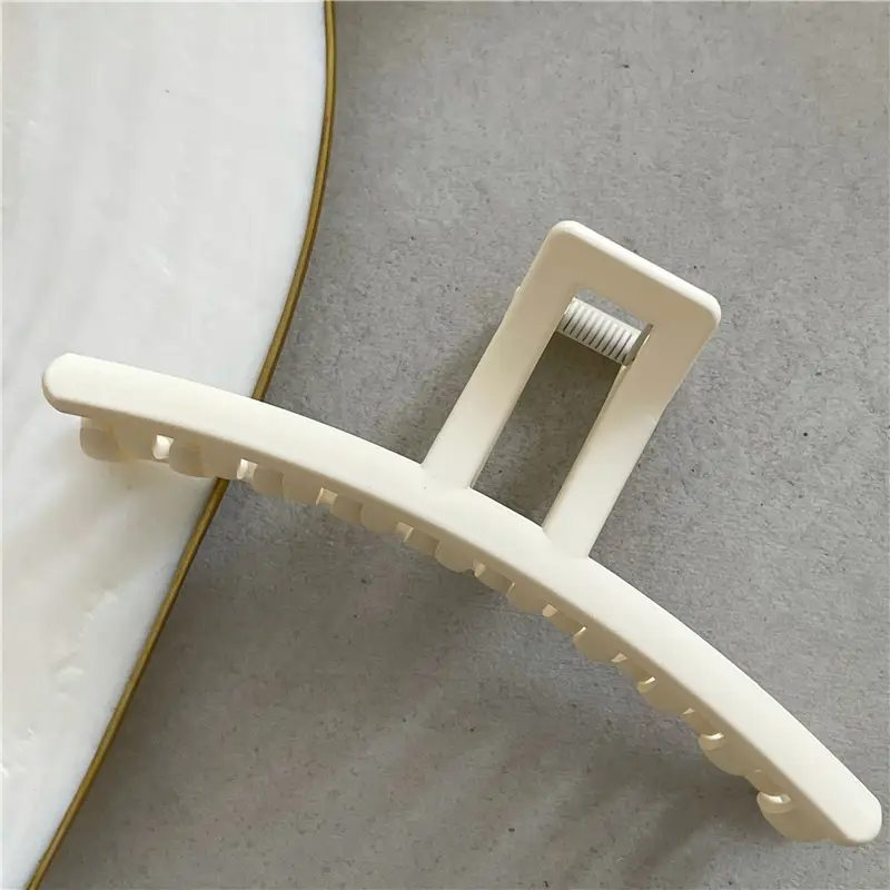 Simple Frosted Triangle Hair Grab Clip Women's Fashionable Back Head Hairpin