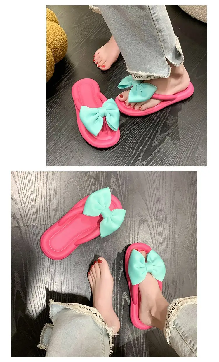 Women Cartoon Flip Flops Pink Blue Summer Sandals — feature 15