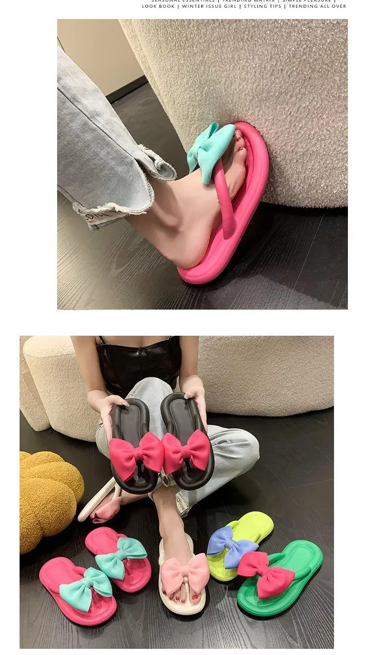 Women Cartoon Flip Flops Pink Blue Summer Sandals — feature 18