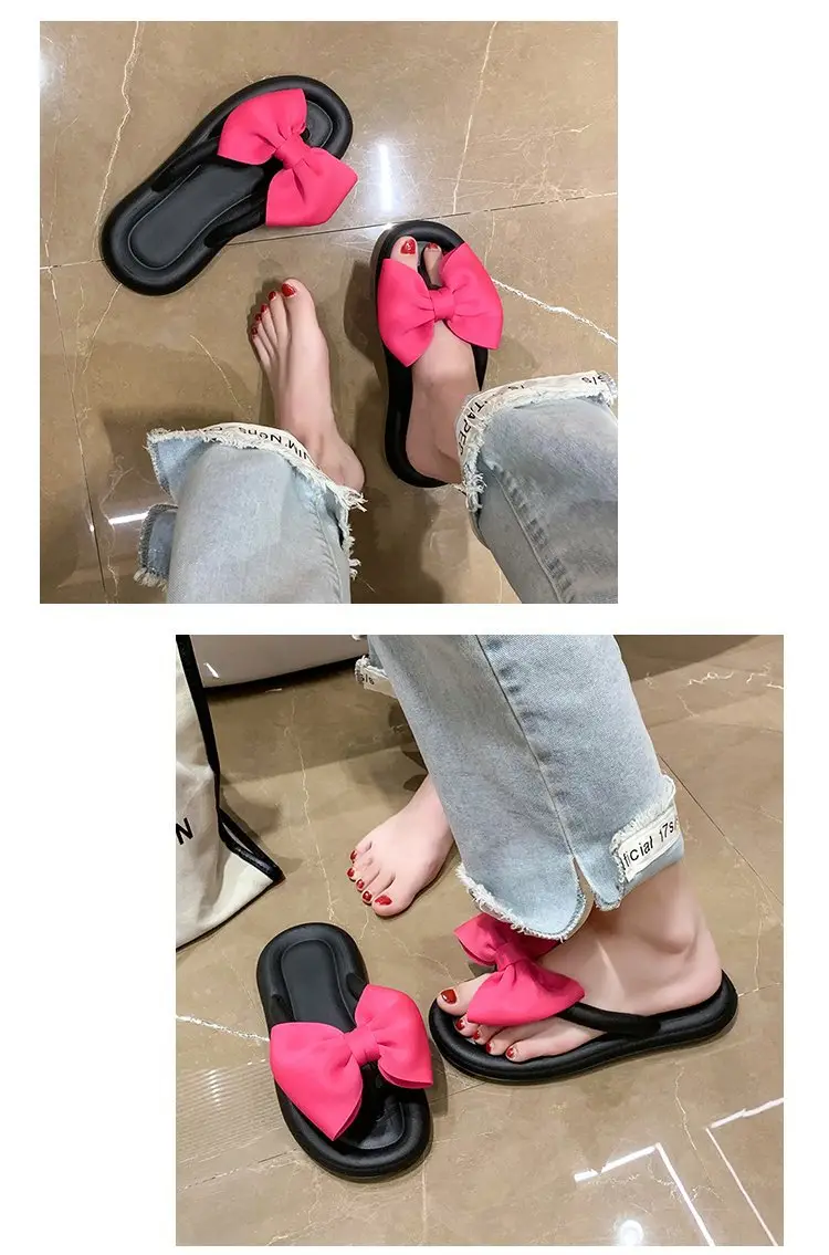 Women Cartoon Flip Flops Pink Blue Summer Sandals — feature 25