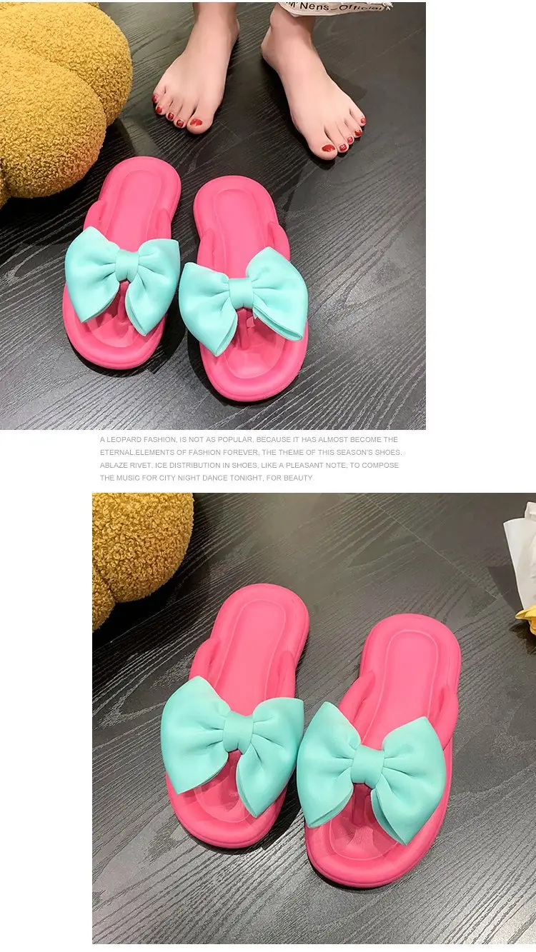 Women Cartoon Flip Flops Pink Blue Summer Sandals — feature 27
