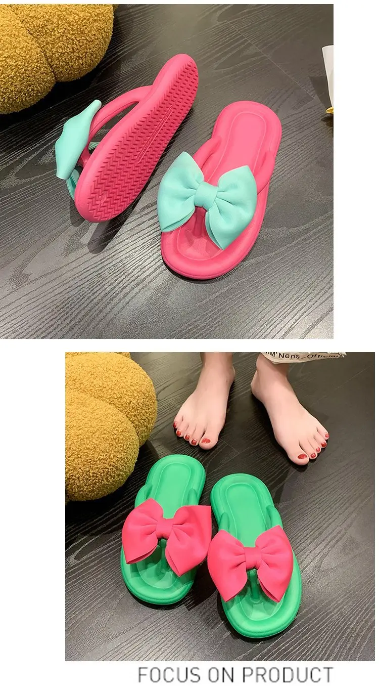 Women Cartoon Flip Flops Pink Blue Summer Sandals — feature 28