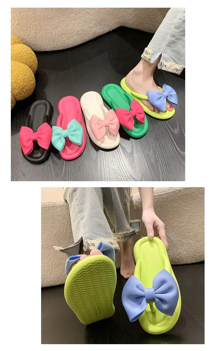 Women Cartoon Flip Flops Pink Blue Summer Sandals — feature 5