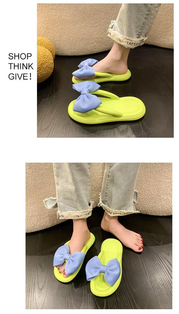 Women Cartoon Flip Flops Pink Blue Summer Sandals — feature 7