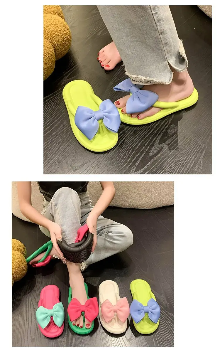 Women Cartoon Flip Flops Pink Blue Summer Sandals — feature 8