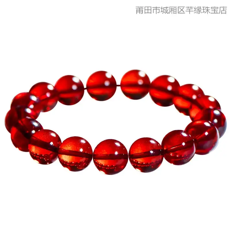 Women's Burmese Amber Bracelet with Watch Set — feature 1