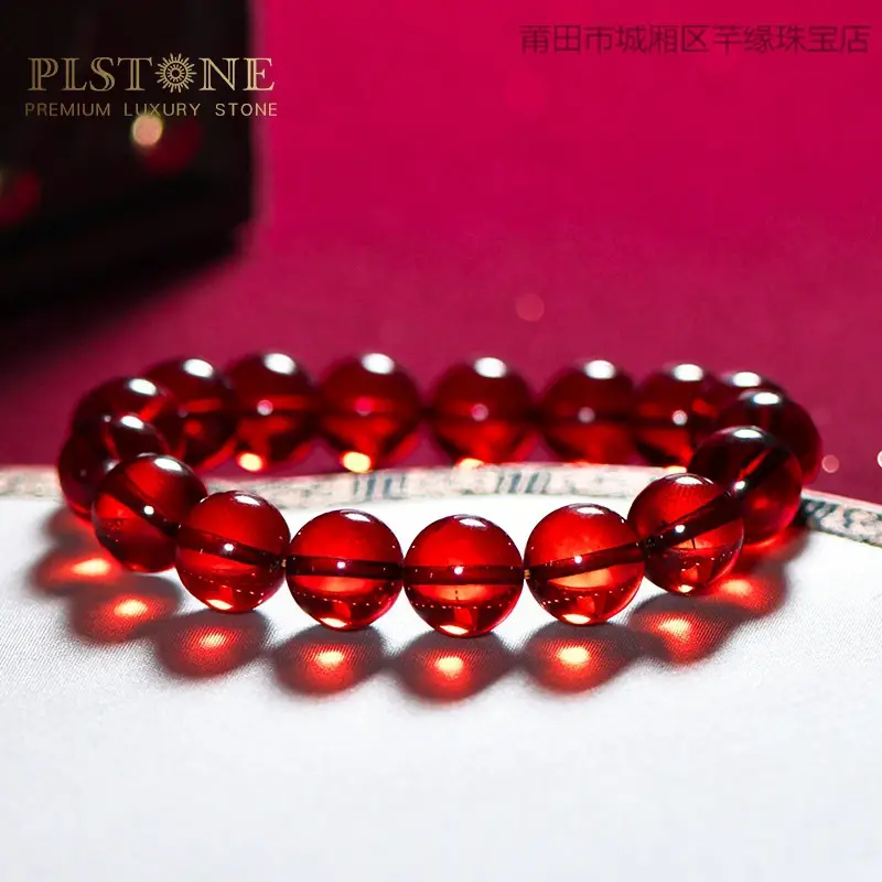 Women's Burmese Amber Bracelet with Watch Set — feature 3