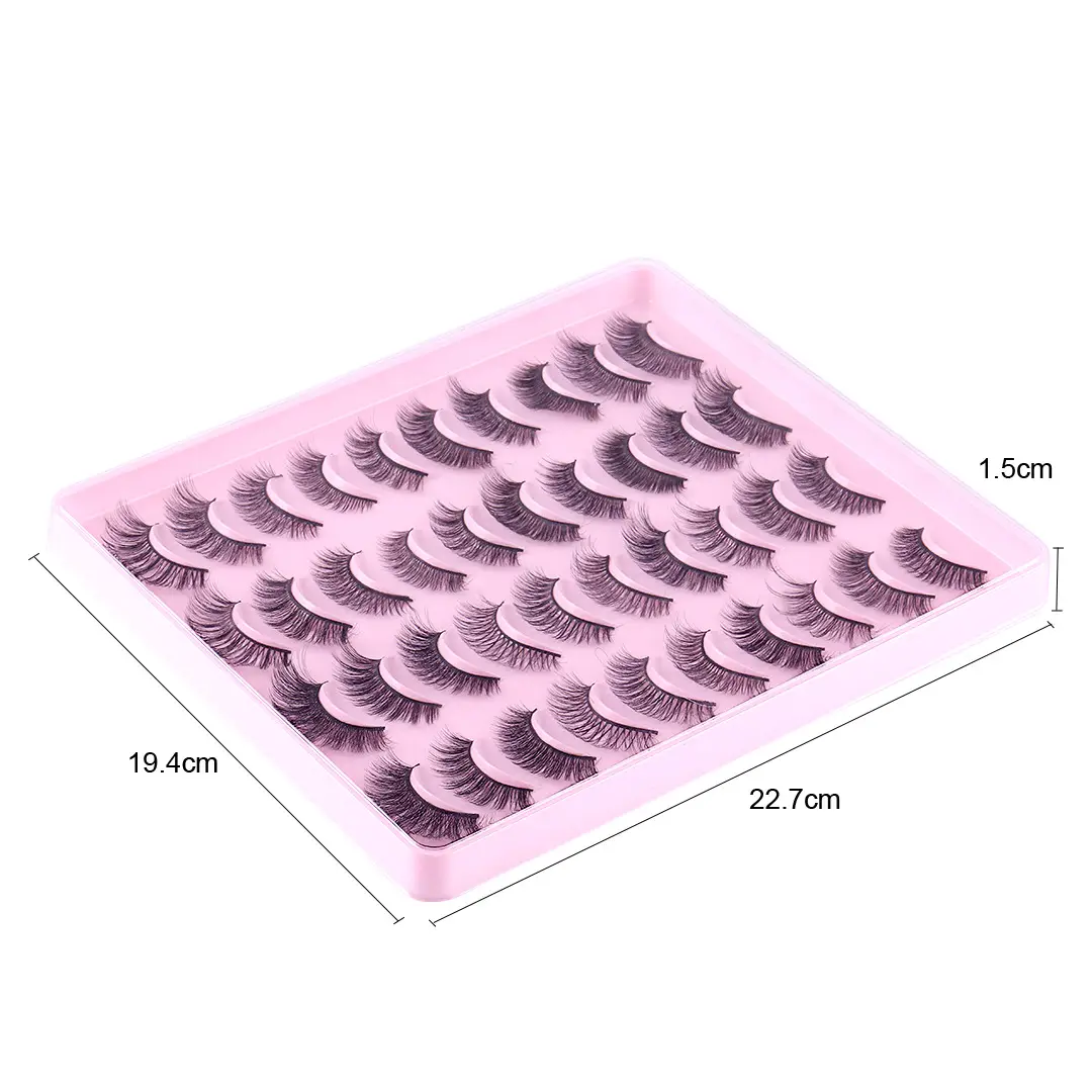 False Eyelashes 20 Pairs Mixed Natural Thick Chemical Fiber Wholesale - Image 8