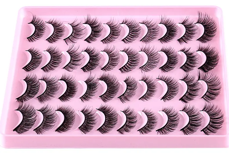False Eyelashes 20 Pairs Mixed Natural Thick Chemical Fiber Wholesale — feature 14