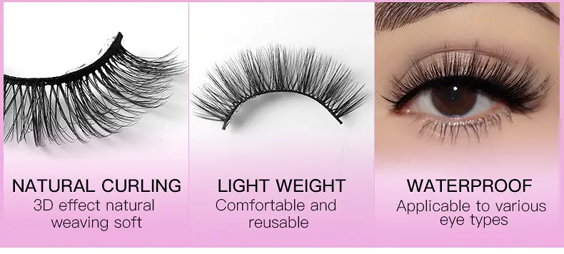 False Eyelashes 20 Pairs Mixed Natural Thick Chemical Fiber Wholesale — feature 4