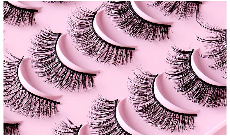 False Eyelashes 20 Pairs Mixed Natural Thick Chemical Fiber Wholesale — feature 7