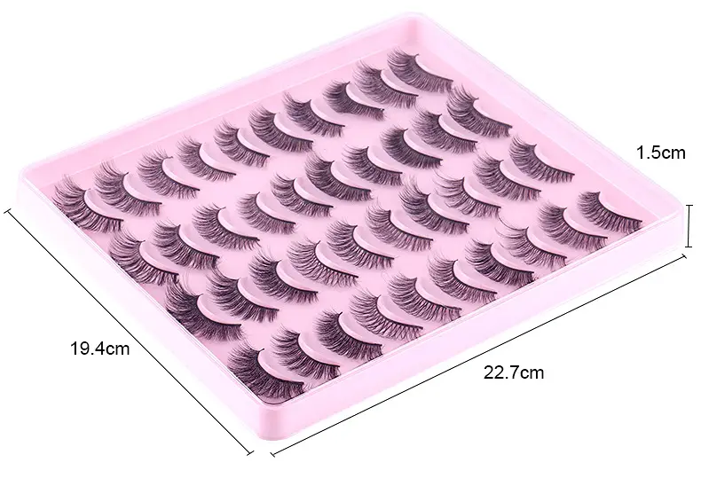 False Eyelashes 20 Pairs Mixed Natural Thick Chemical Fiber Wholesale — feature 8